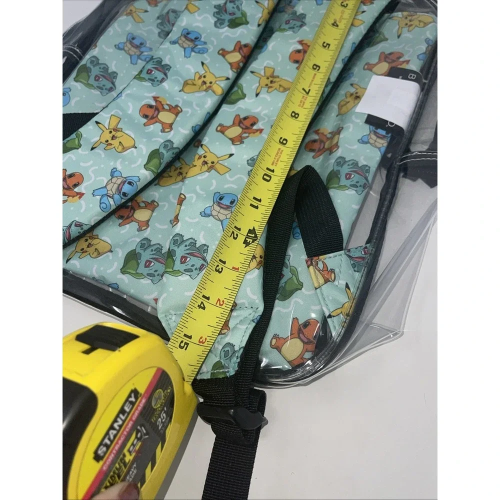 Clear See Thru‎ backpack Pokemon Pouch Stadiums School Pack Cards festival